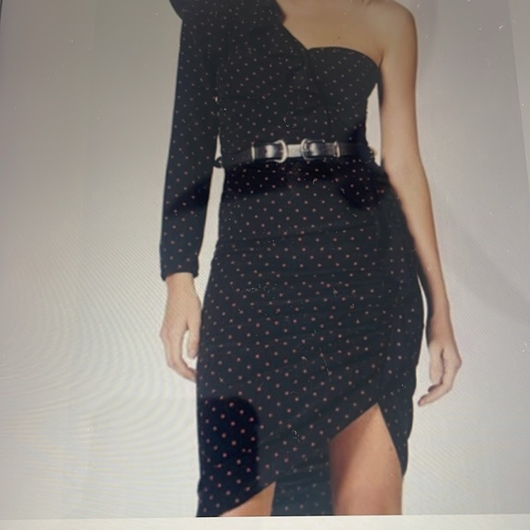 NWT VERONICA BEARD BLACK/RED LEONA DRESS - Picture 7 of 7
